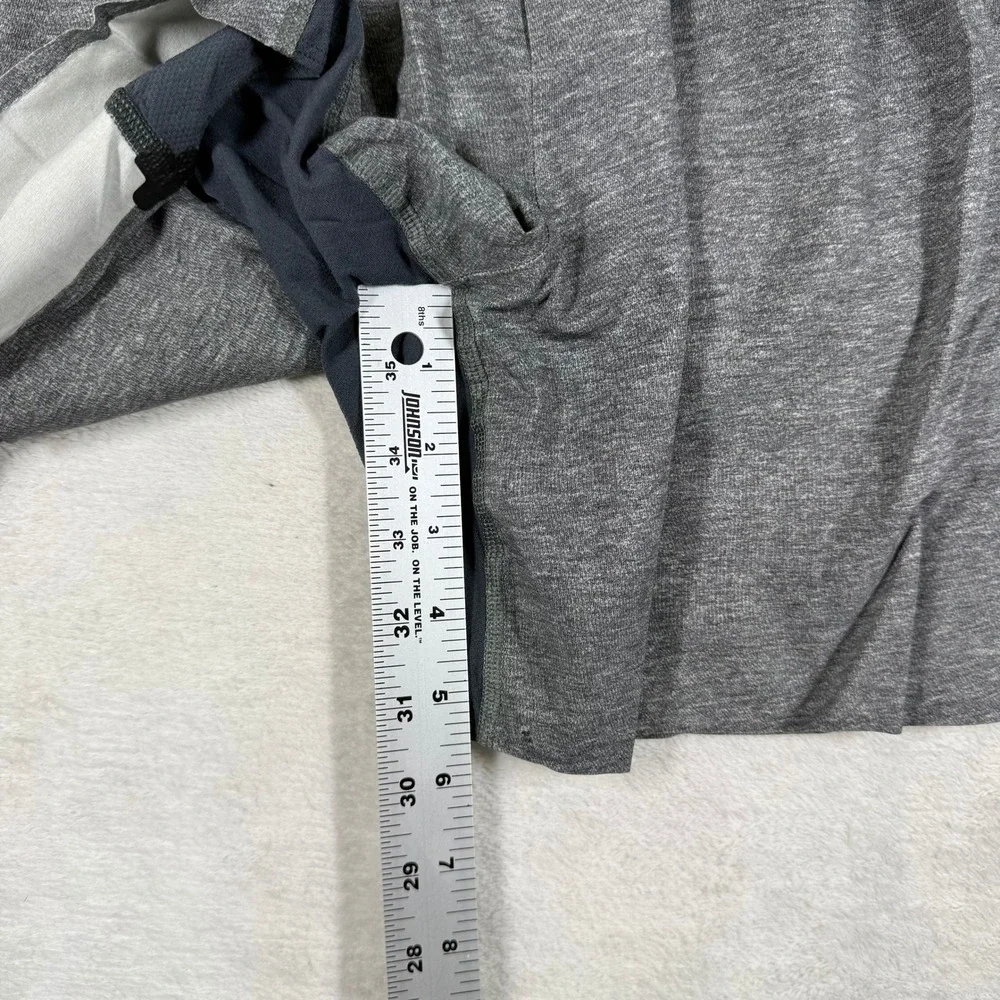 Lululemon Surge Short 6 Mens Small Heathered Black Gray Running Athletic Liner
